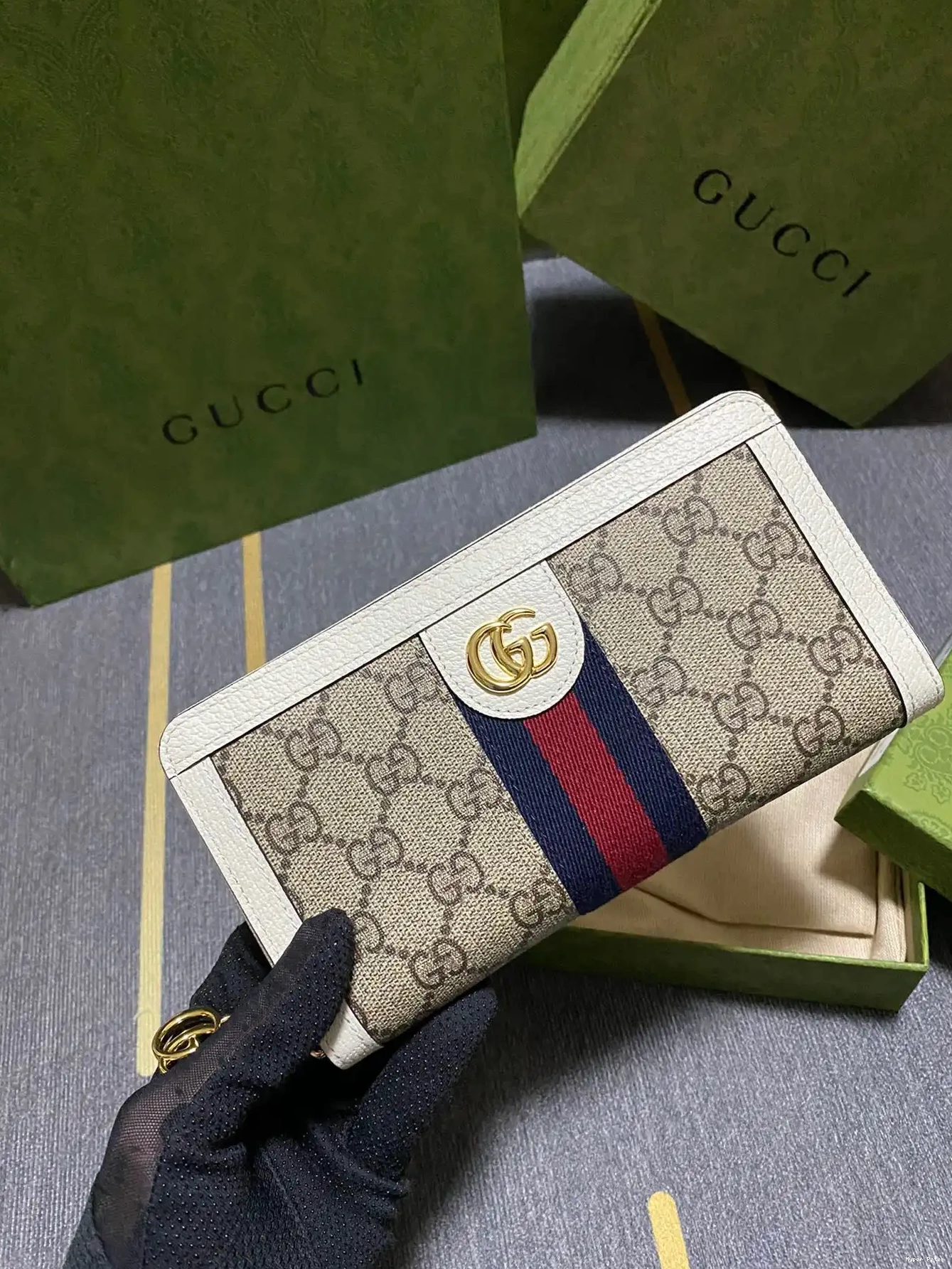Hyper Peter Gucci wallet GG Ophidia zip around 0602